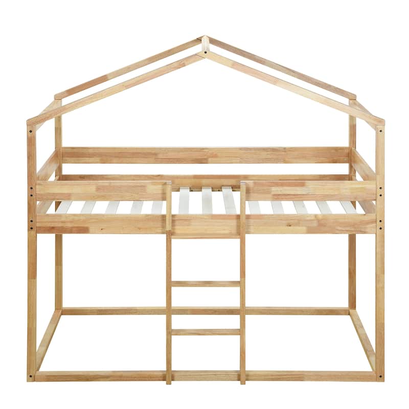 Twin Over Twin Bunk Bed Wood Bed with Tent Bed Bath & Beyond 38203735
