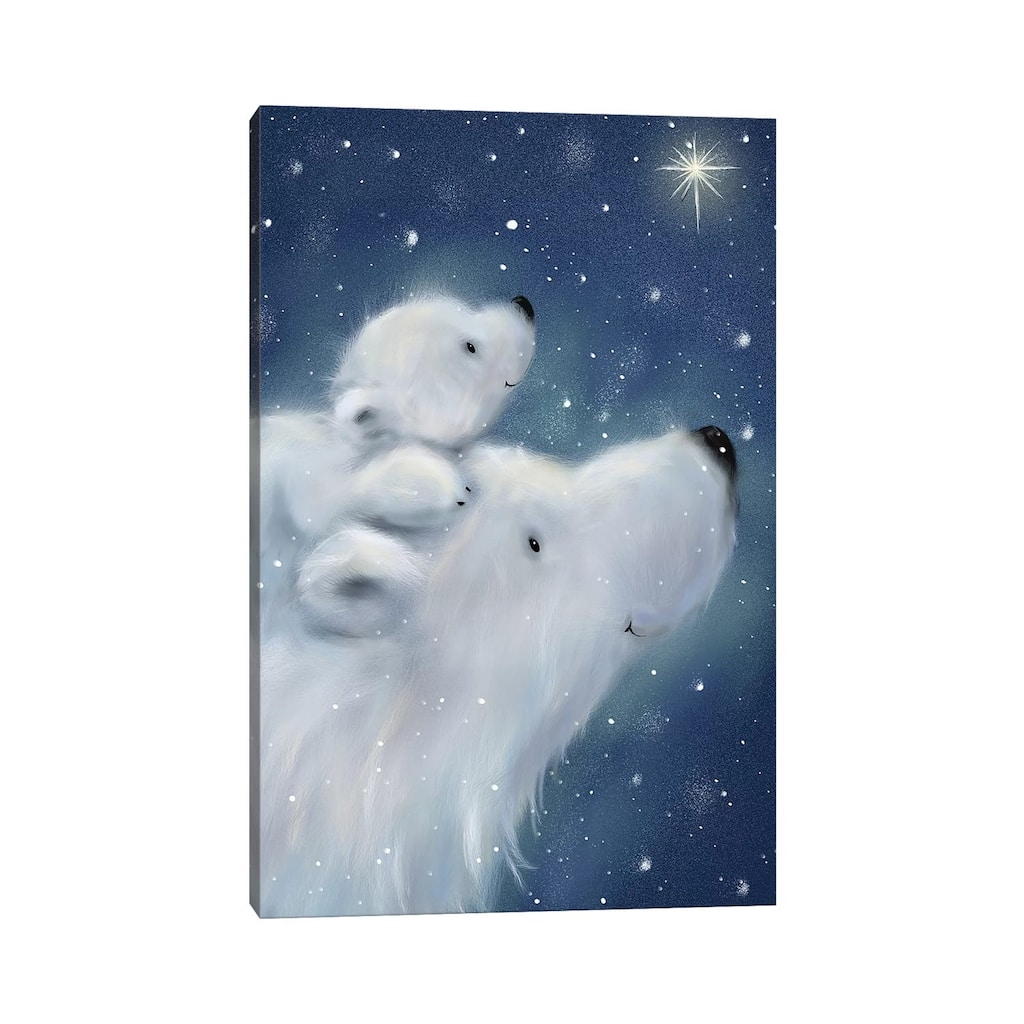 iCanvas "Polar Bear And Cub II" by MAKIKO Canvas Print
