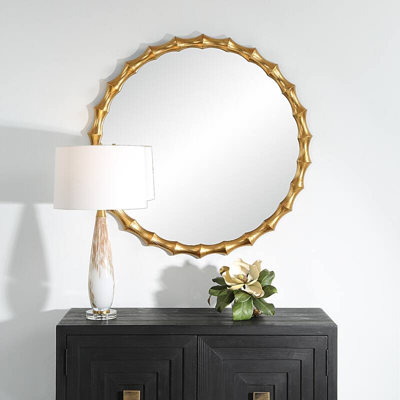 Uttermost 09963 Nacala 39-3/8" Diameter Circular Framed Bathroom