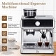 preview thumbnail 13 of 30, 20 BAR Semi-Automatic Espresso Machine with Built-in Grinder Milk Steamer