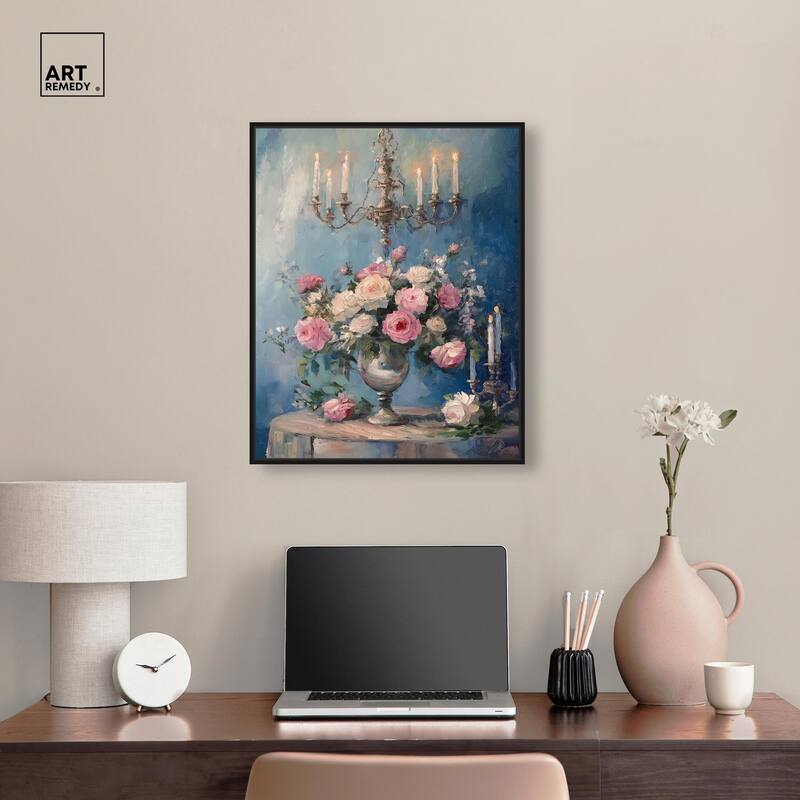 Romantic Roses Canvas by Art Remedy