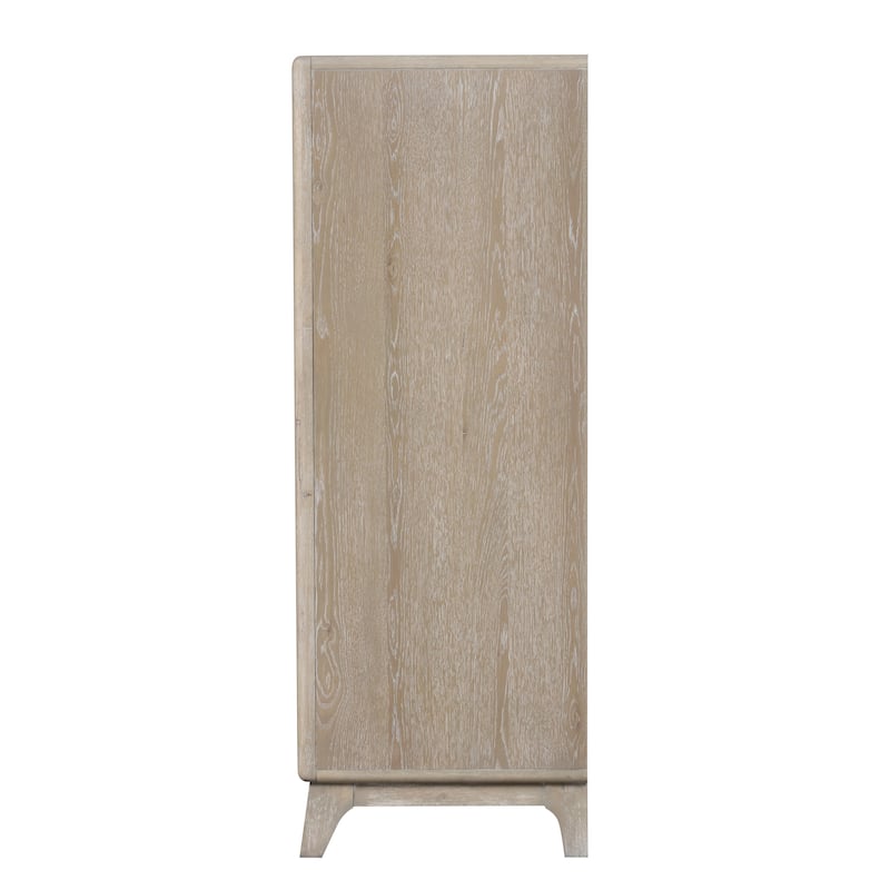 Furniture of America Lioraen Modern Oak Solid Wood 5-Drawer Storage Chest