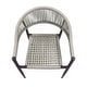 preview thumbnail 11 of 32, Furniture of America Holcomb Modern Wicker Rope Curved Patio Dining Arm Chair