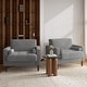 preview thumbnail 7 of 68, 2 Set Modern Wide Armchair Corduroy Accent Chairs