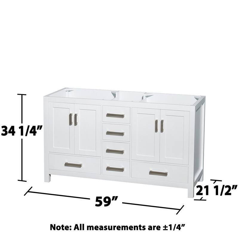 Wyndham Collection WC-1414-60-DBL-UM-VAN Sheffield 59" Double