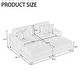 preview thumbnail 6 of 131, Oversized Chenille Modular Sectional Sofa Conversation Set with 2 Ottomans