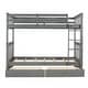 preview thumbnail 22 of 25, Twin-Over-Twin Bunk Bed Frame with Ladders and Two Storage Drawers,Full Length Guard Rails,for Kids Youths Adults