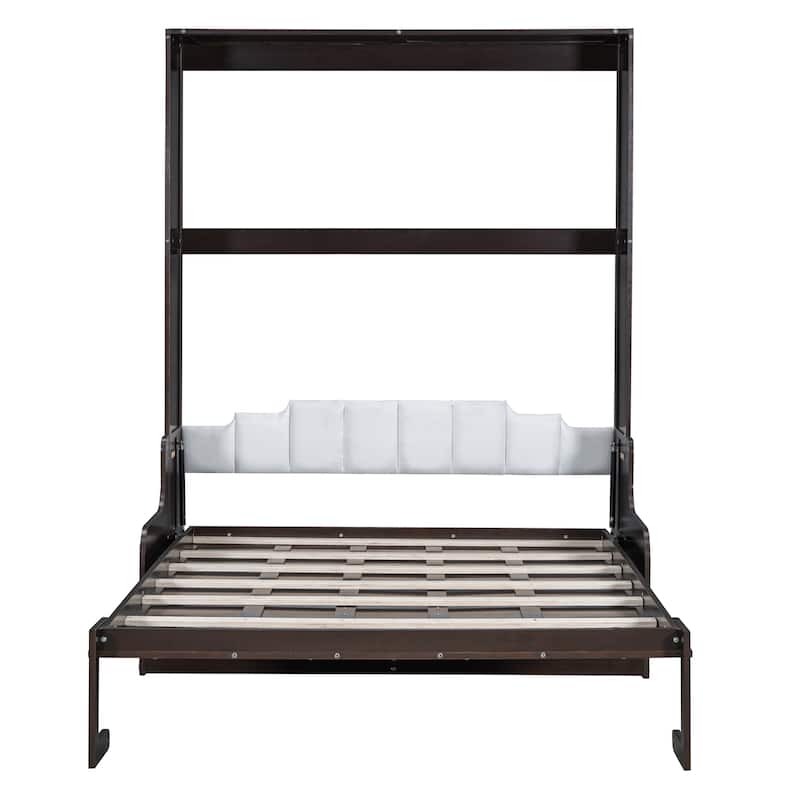 Modern Style Queen Size Multi-function Murphy Bed with Cushion for Bedroom