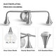 preview thumbnail 84 of 151, Modern Vanity Lights Dimmable Bathroom Light Fixtures with Glass Shade