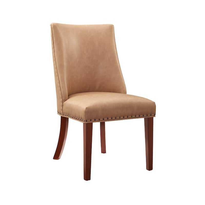 Allard Faux Leather Dining Chairs (Set of 2) - Tan