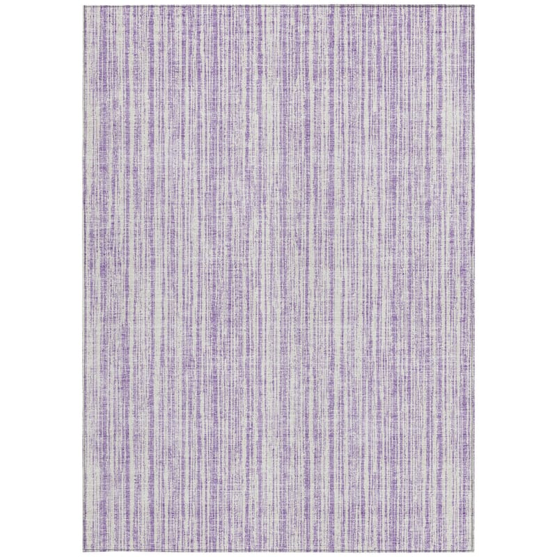 HomeRoots Striped Transitional Rectangle Outdoor Rug