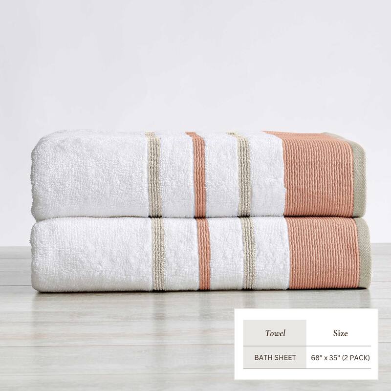 Linery & Co. Luxury Cotton Decorative Towel Set.