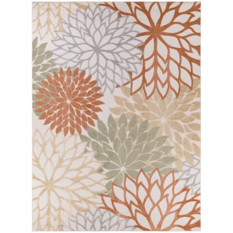 Nourison Aloha Floral Modern, Indoor/Outdoor Area Rug