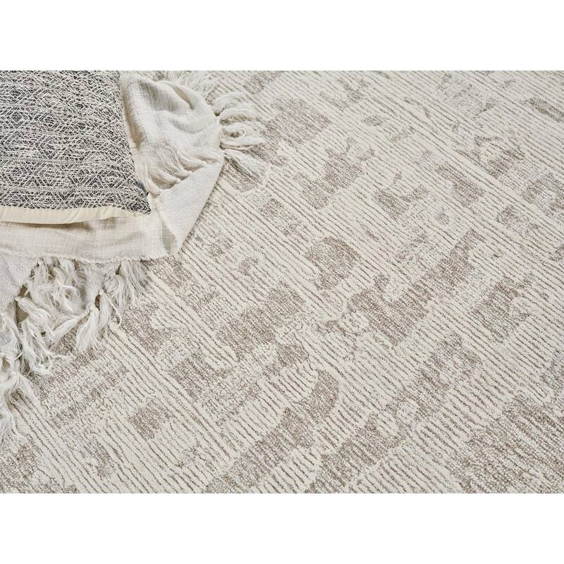 Exquisite Rugs Aspen Handmade Hand-tufted New Zealand Wool on Canvas Natural Beige/Ivory Area Rug