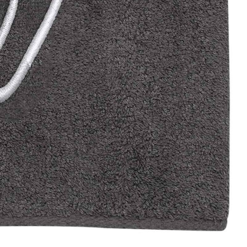 Avanti Linens Granite/Silver Script Monogram Bath Towel Letter W - Bath Towel