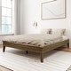 preview thumbnail 7 of 16, Plank and Beam Queen Size Platform Bed Walnut