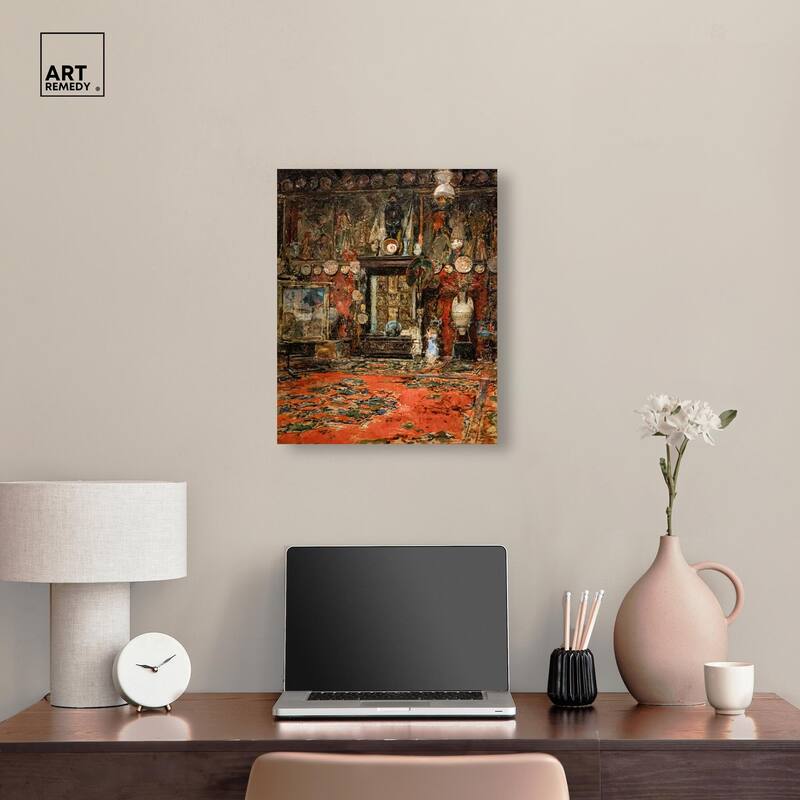 Workshop in Rome Canvas by Art Remedy, Gallery Wrapped