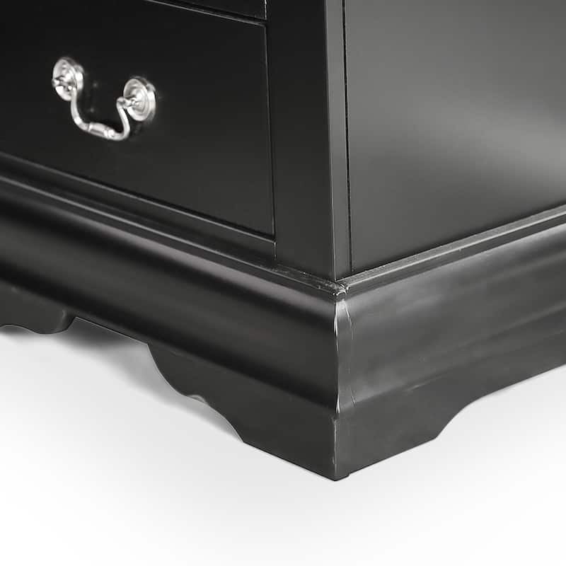 Furniture of America Mayday Traditional Solid Wood 2-Drawer Nightstand, Set of 2