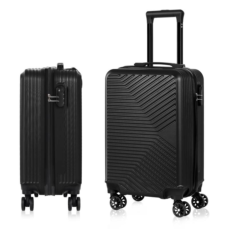 Hardside 20-Inch Carry on Luggage - Black