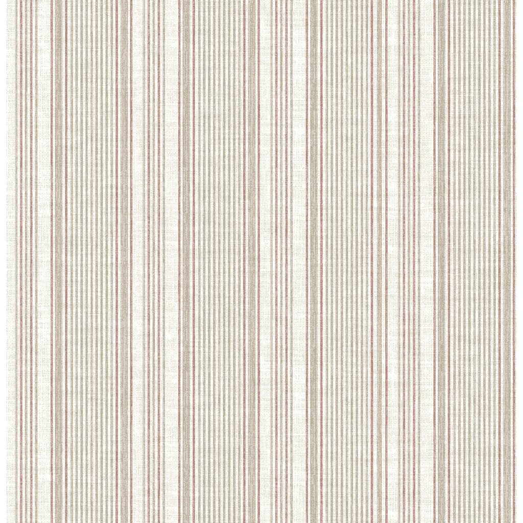 A-Street Prints Ayanna Rust Striped Wallpaper
