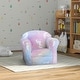 preview thumbnail 6 of 16, Kids Sofa Chair, Toddler Sofa with Glow in the Dark Fairy Design & Wooden Frame, Upholstered Baby Sofa for 18-36 Months