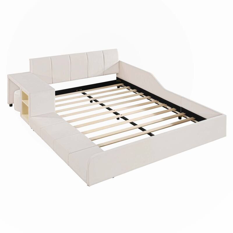 Full Size Upholstered Grounded Bed
