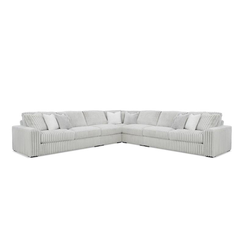 Signature Design by Ashley Stupendous Gray 5-Piece Sectional - 172"W x 172"D x 41"H