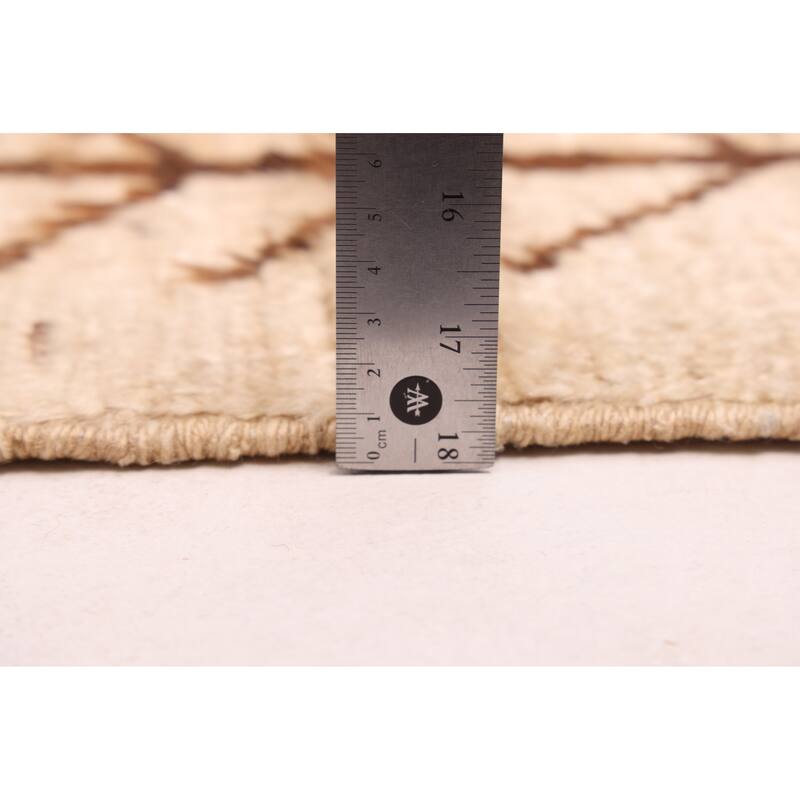 ECARPETGALLERY Hand-knotted Pak Finest Marrakesh Cream Wool Rug - 8'0 x 9'6