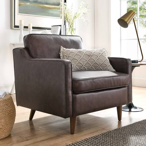 Impart Genuine Leather Armchair