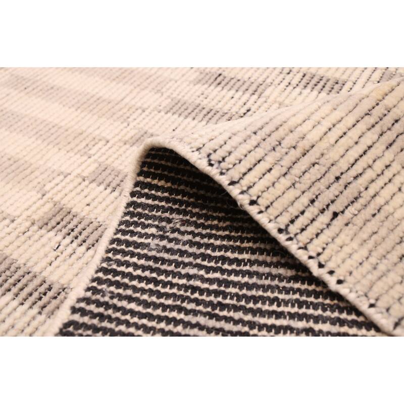 ECARPETGALLERY Hand-knotted Tangier Ivory Wool Rug - 8'0 x 9'10