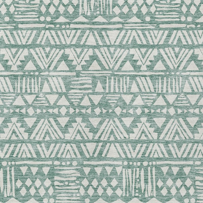 HomeRoots Southwestern Transitional Rectangle Outdoor Rug
