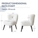 preview thumbnail 8 of 6, BELLEZE Modern Sherpa Accent Chair with Solid Wood Legs - White