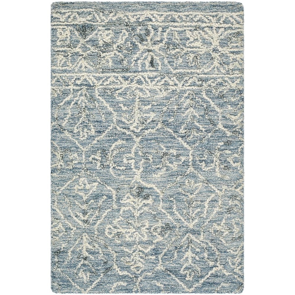 Livabliss Sicily Casual Solid Color Wool Area Rug