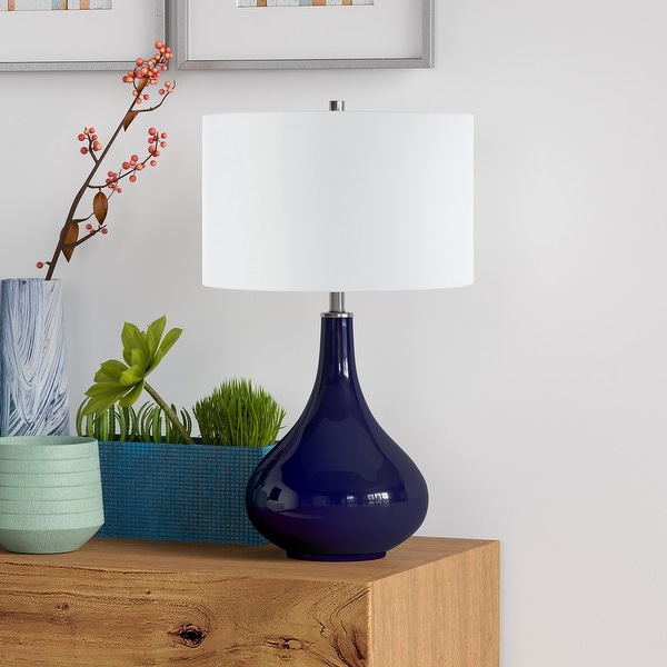 Dark blue bedside lamps sales