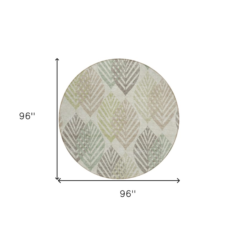 HomeRoots Floral Transitional Rectangle Outdoor Rug