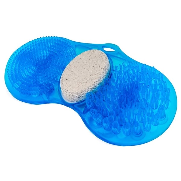 Shop Miracle Cleansing Dual Foot Scrub Pumice Shower Mat Free