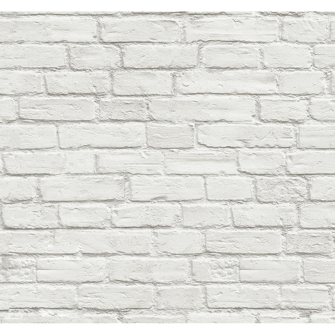 NextWall Vintage White Brick Peel and Stick Removable Wallpaper - 20.5 in. W x 18 ft. L