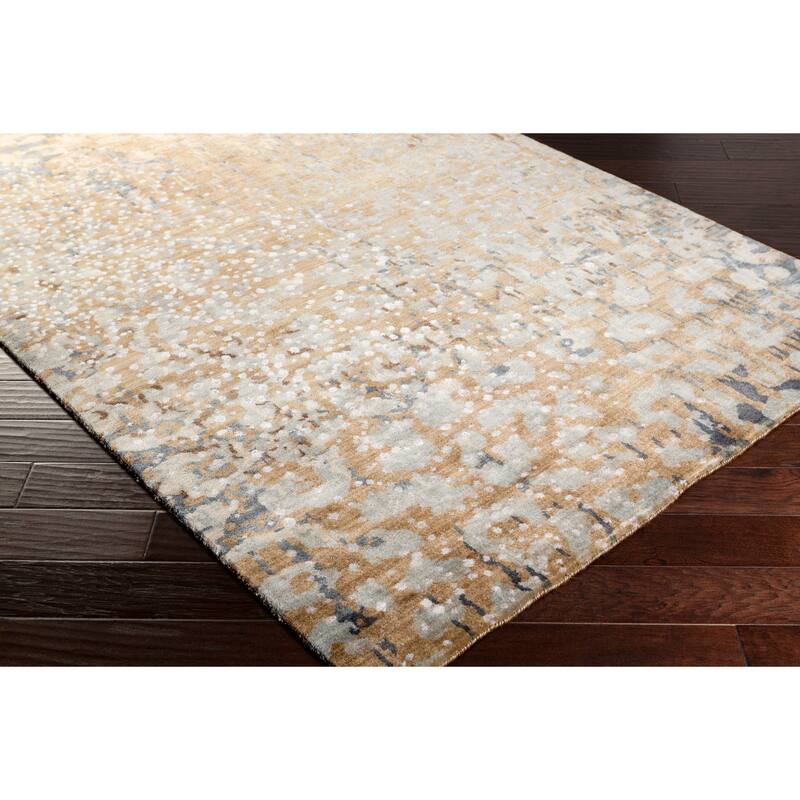 Hand-Knotted Giana Abstract Wool Area Rug