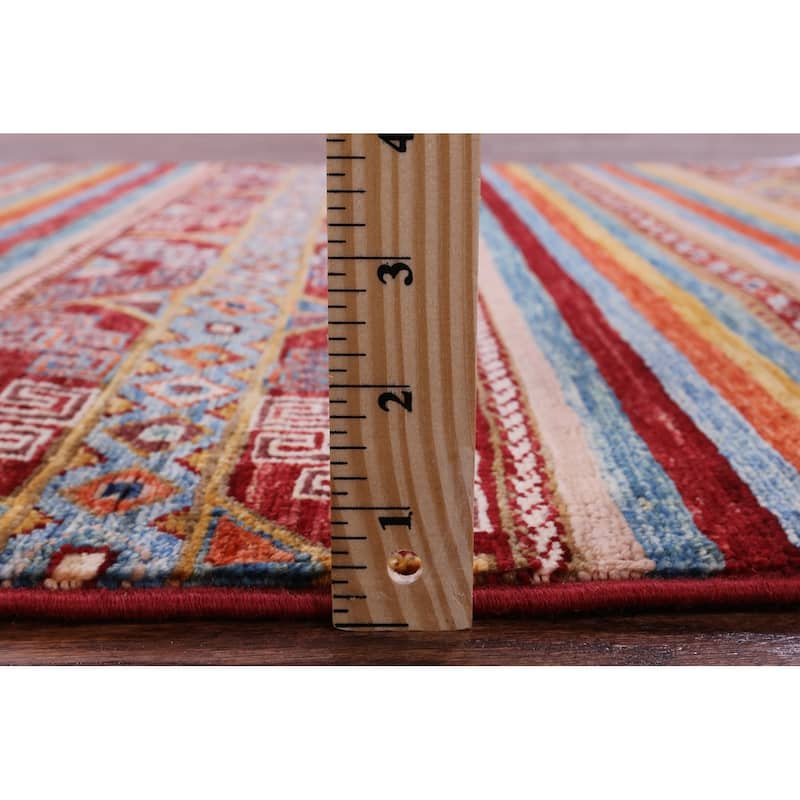 Golden Nile Khorjin Persian Gabbeh Hand Knotted Wool Rug - 3' 3" X 4' 10"