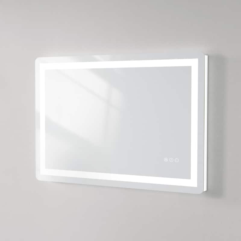 QuivaraView Frameless Front and Back LED lighted Vanity Mirror
