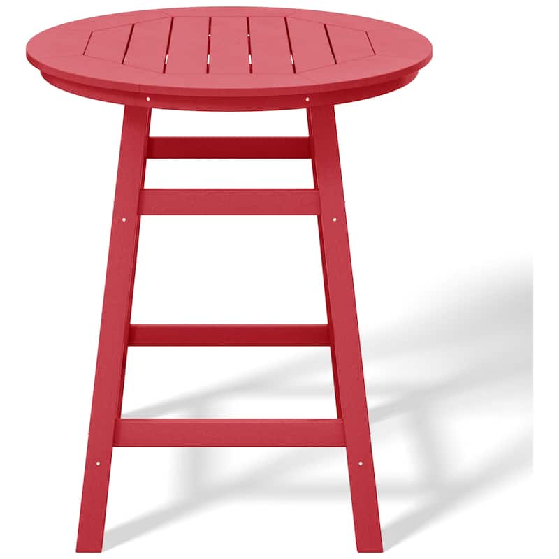 Polytrends Laguna Hdpe All Weather Outdoor Patio 35" Round Counter Table