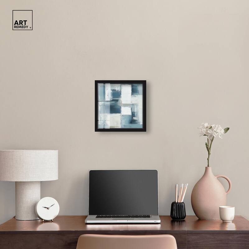 Deconstructed Blue I Shadowbox by Art Remedy