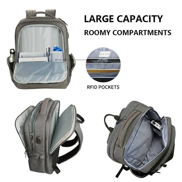 bosanten leather backpack BOSTANTEN Genuine 15.6 inch Laptop Purse for Women Co – Bostanten official Captain Leather Backpack Allsaints on option for airline Color:Silver/Orange s26