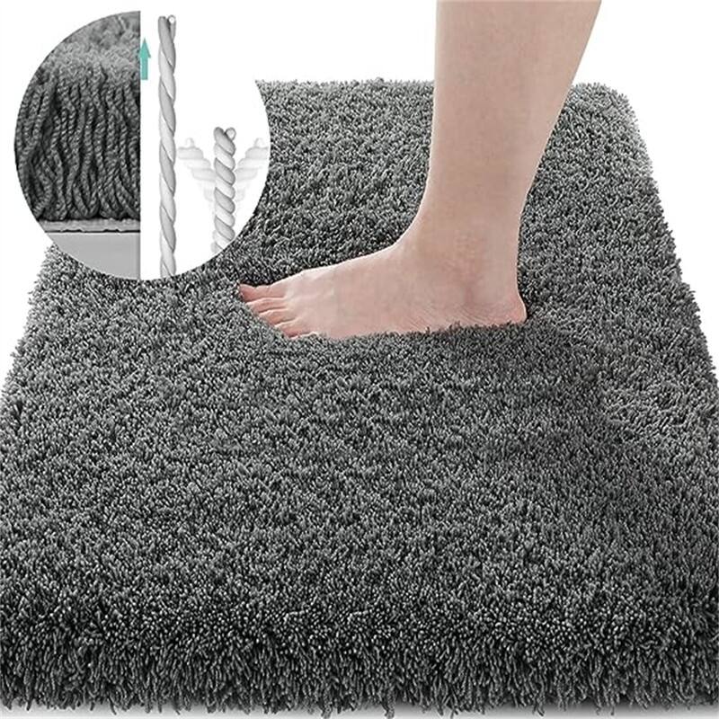 Bathroom Rugs - Pure Dark Grey - 32" x 20"