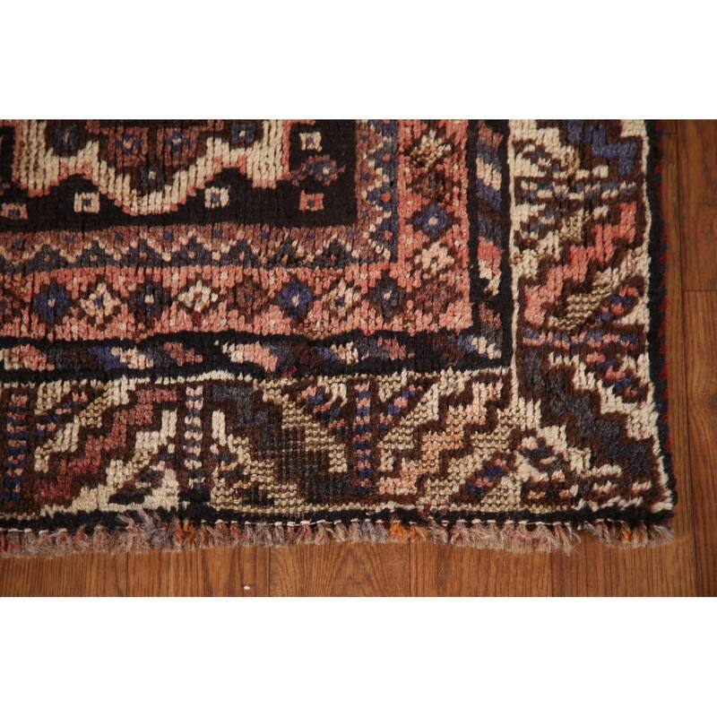 Vegetable Dye Qashqai Persian Rug Hand-knotted Wool Carpet - 5'5"x 7'6"