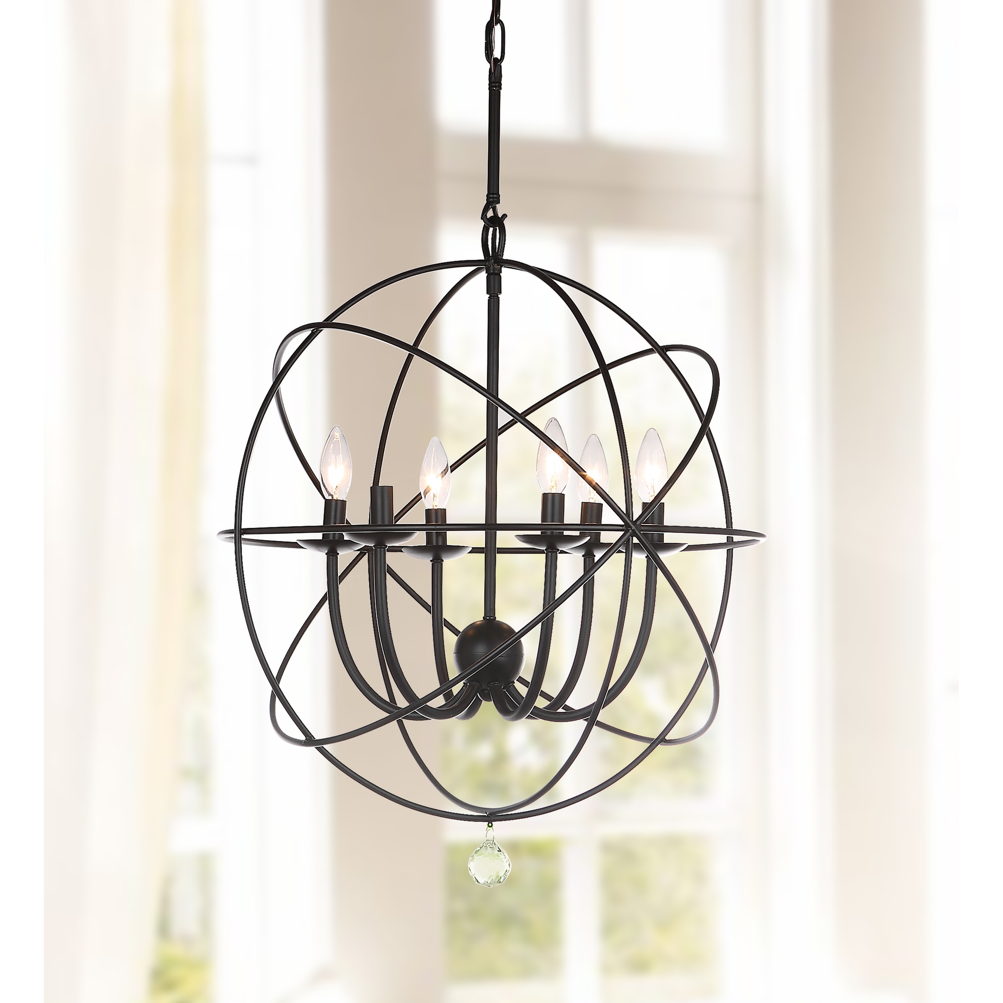 なんでも鑑定団よりも驚き！ SAFAVIEH Adjustable Clear Black/ 6-Light Uliya Lighting 犬