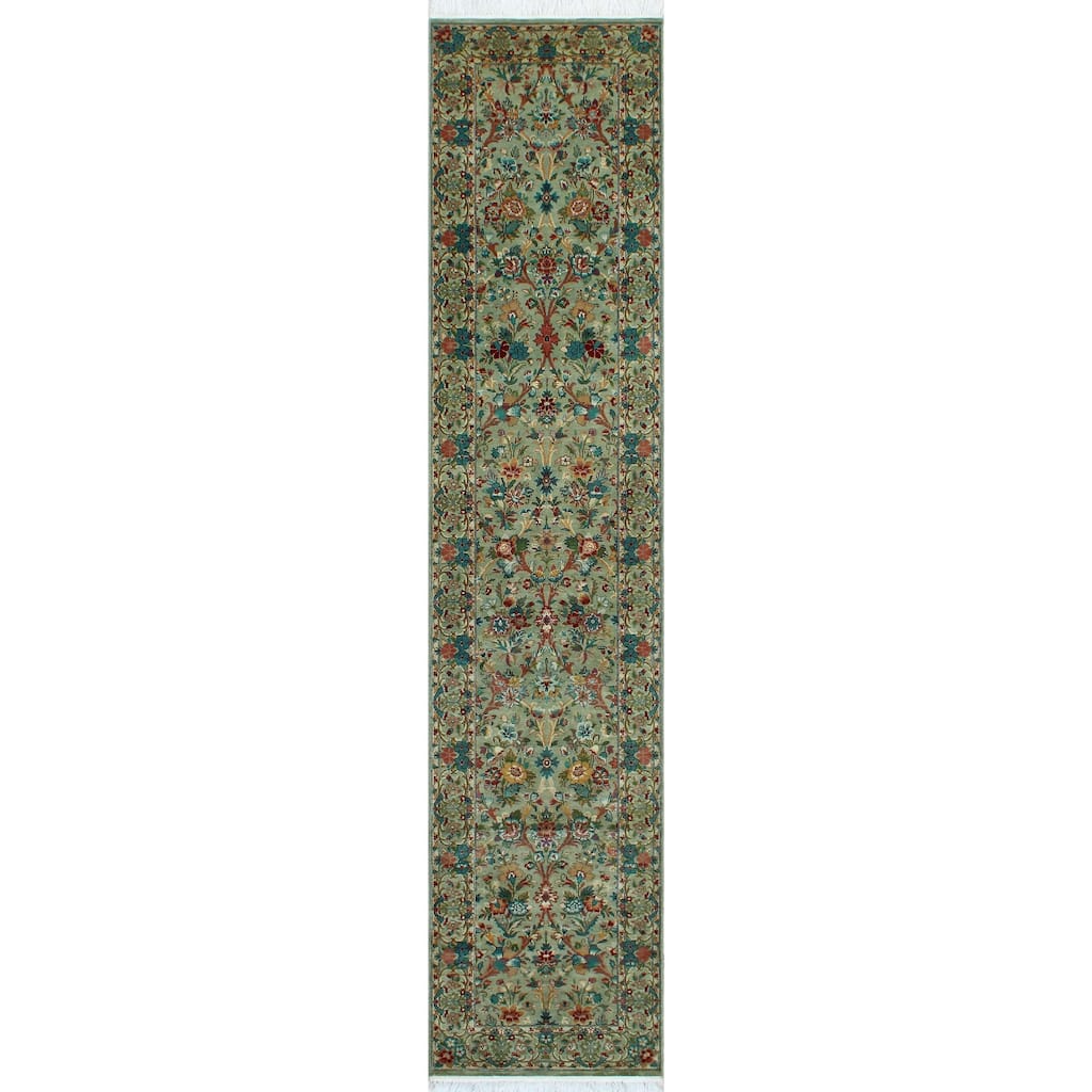 Pak-Persian Eliu Grey/Ivory Runner - 2'6" x 11'11"