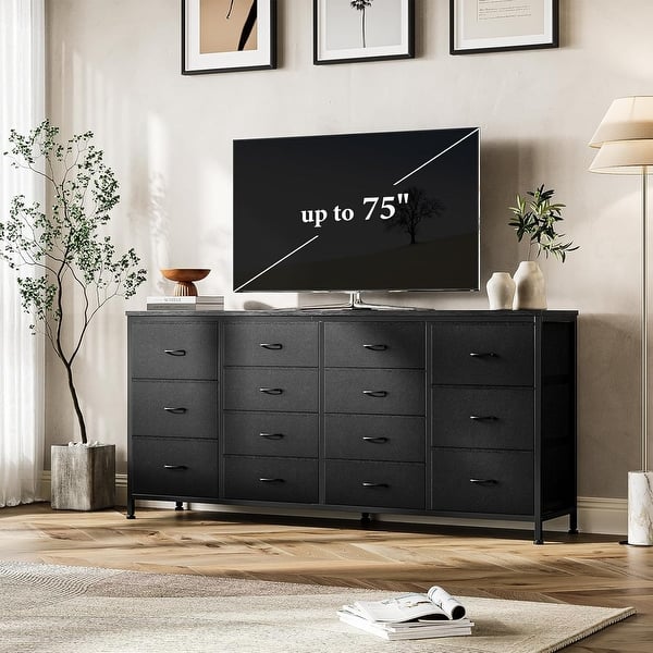 14 Drawer Dresser, 63 Inch Dresser TV Stand with Power Outlet - On Sale - Bed Bath & Beyond