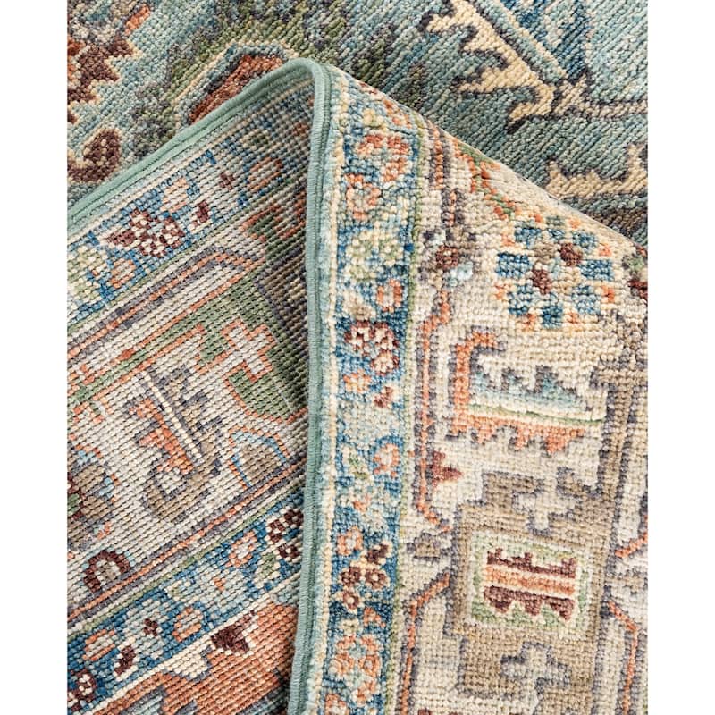 Serapi One-of-a-Kind Hand-Knotted Area Rug - Green - 4' 1" x 5' 10"