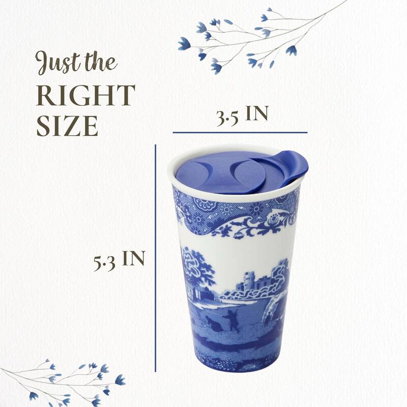 Spode Blue Italian Travel Mug - 8 oz